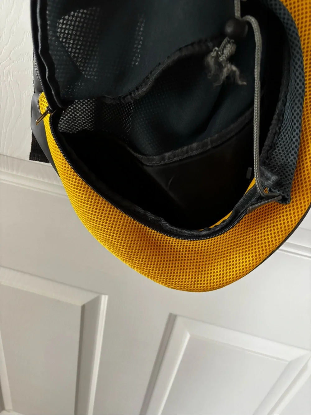 Pet Small Dog Cat Sling Carrier Comfort Travel Tote Shoulder Bag Yellow & Gray
